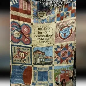 Meijer Wall Decor New Meijer 5x60 Tapestry Throw Blanket Made In Usa Nwt Decor Michigan Store Poshmark